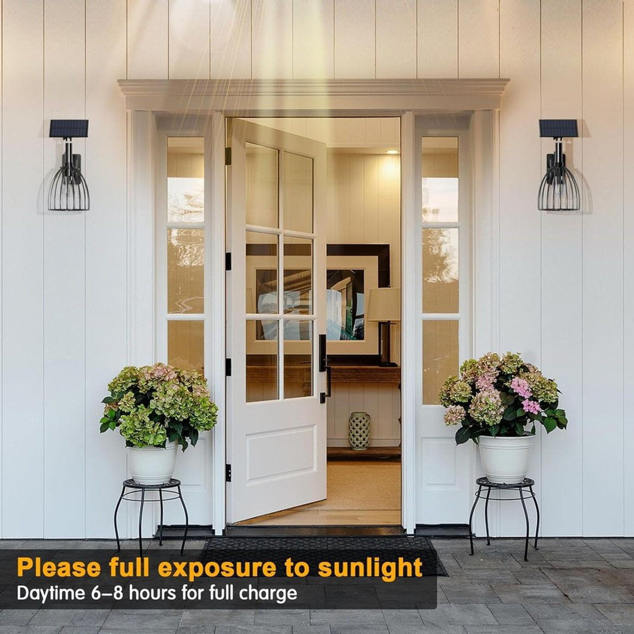 Outdoor Solar Wall Lantern (2-Pack ) product image