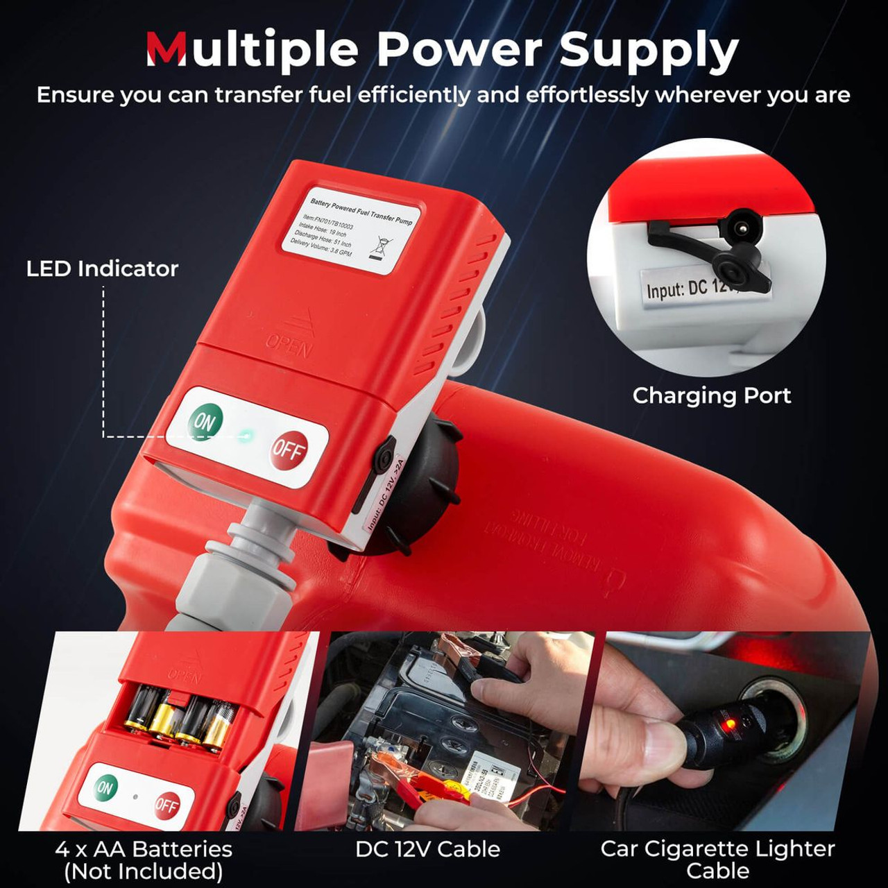 Fuel Transfer Pump with Hand Trigger Nozzle product image