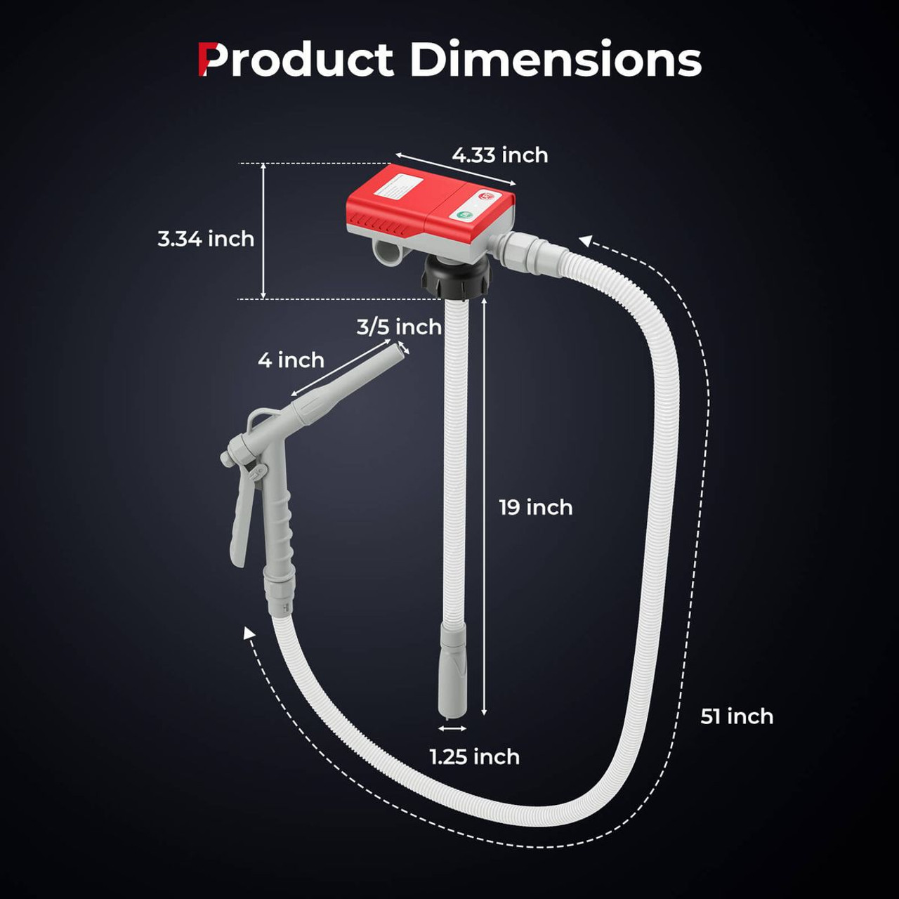 Fuel Transfer Pump with Hand Trigger Nozzle product image