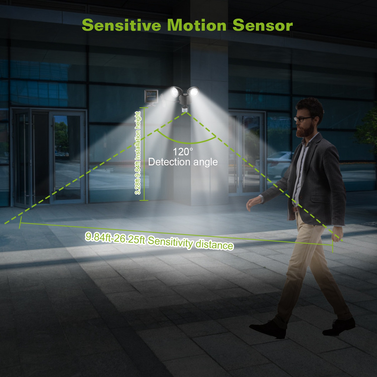 360° Dual Motion Sensor Solar Power LED Security Light by Solarek® product image