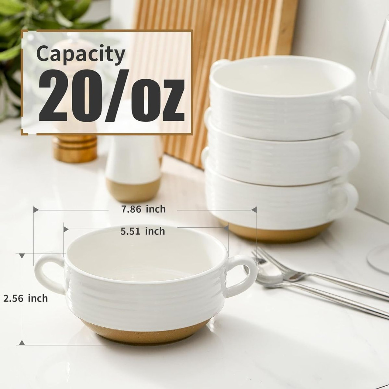 Soup Bowls with Handles (Set of 2) product image