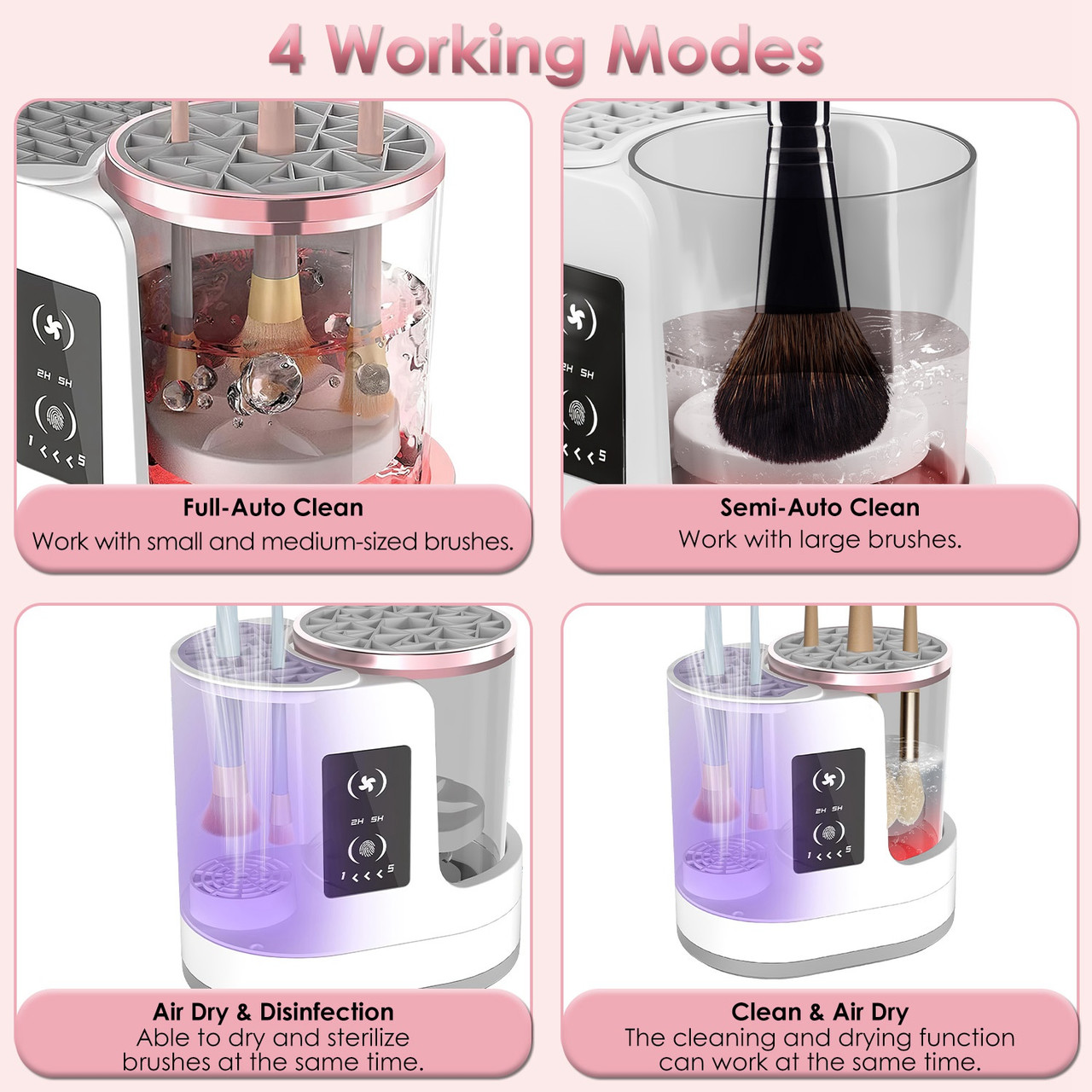 Laromni 4-in-1 Electric Makeup Brush Cleaner product image