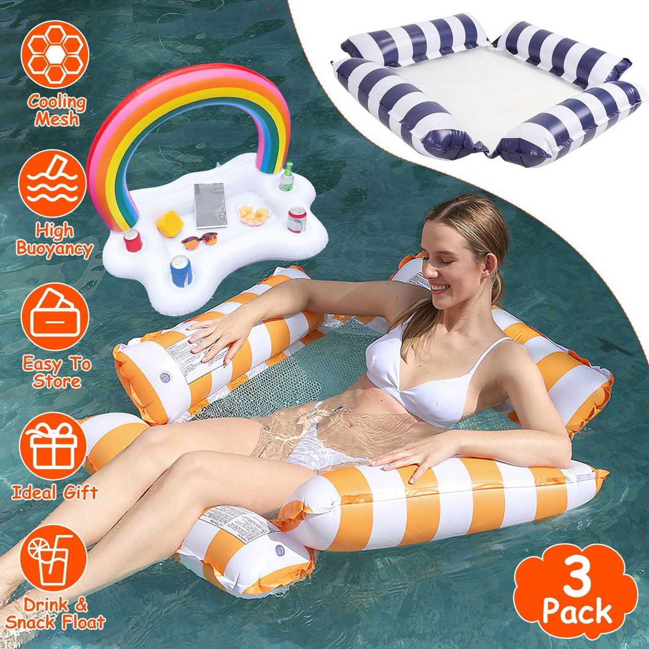 CoolWorld Pool Floats (Set of 3) product image