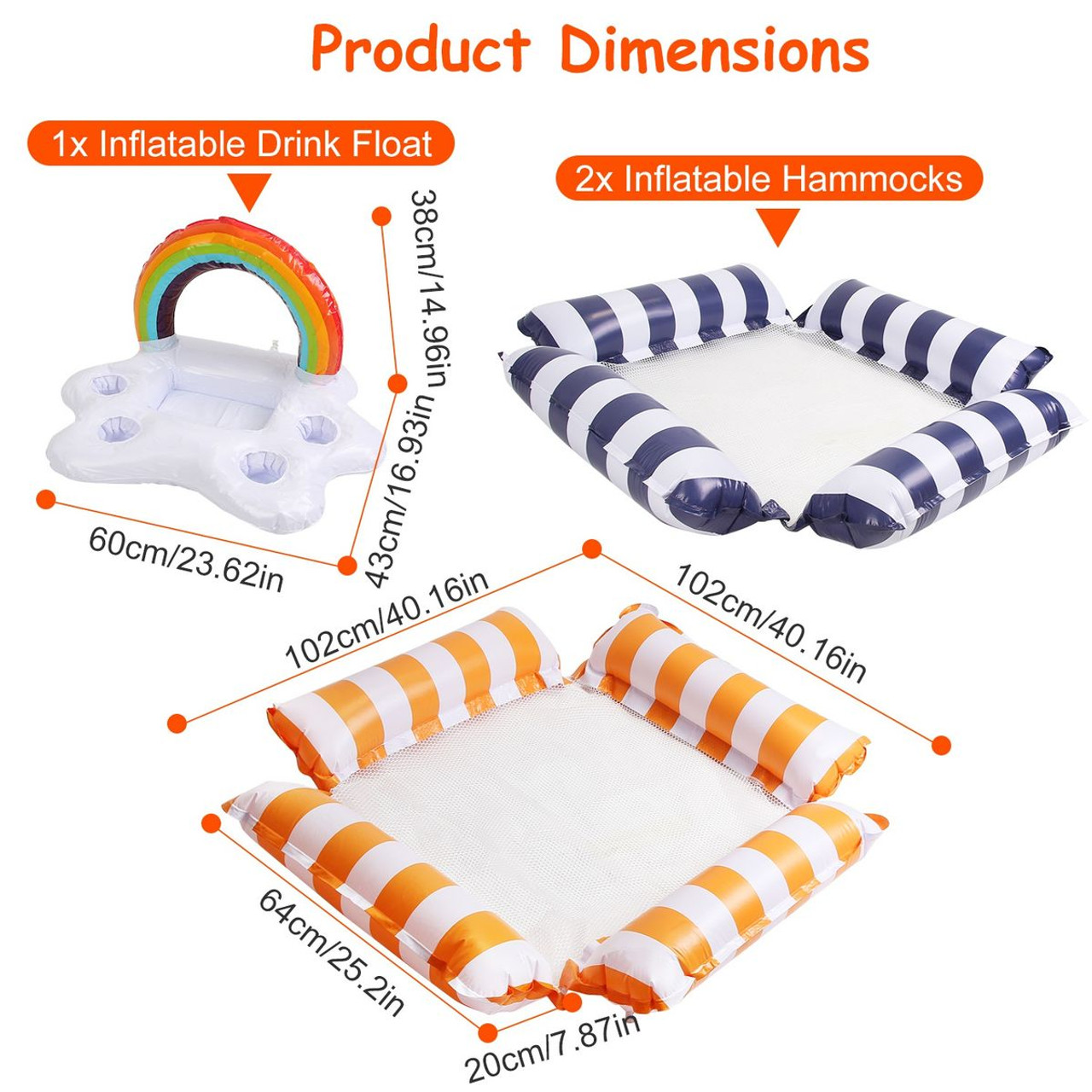 CoolWorld Pool Floats (Set of 3) product image