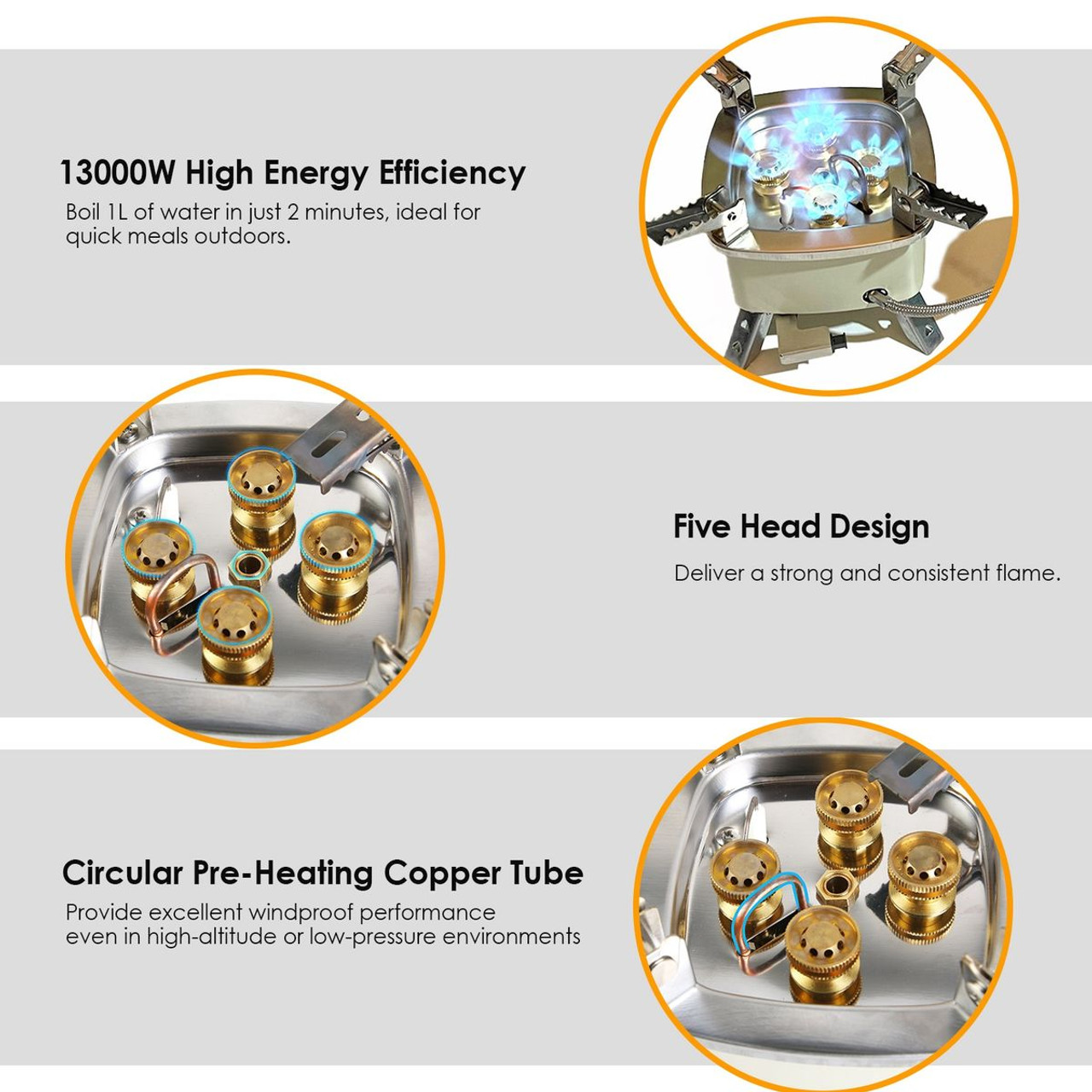 LakeForest Portable Butane Camping Stove product image