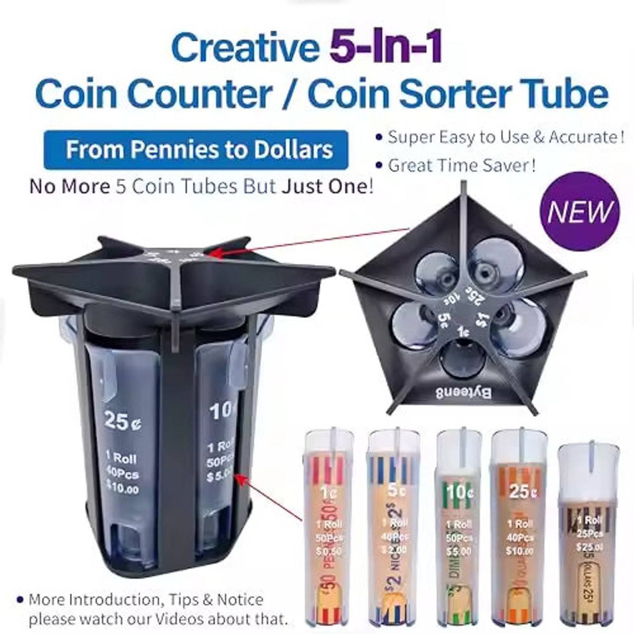 5-in-1 Coin Counter product image