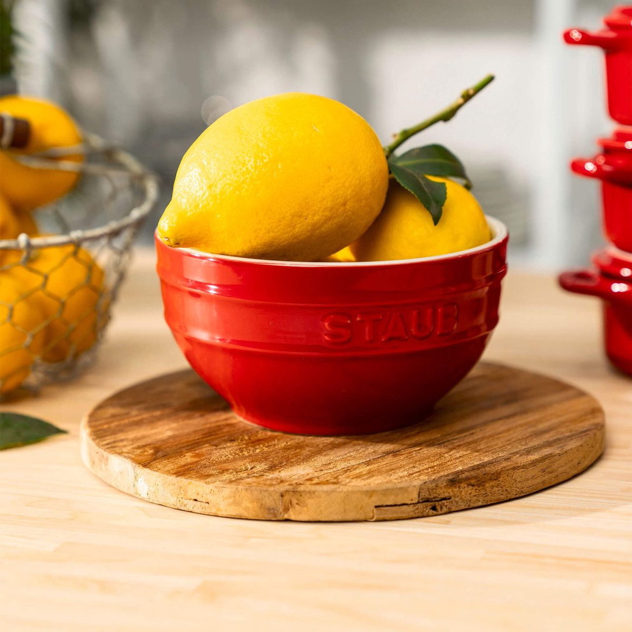 STAUB 4.75" Cherry Ceramic Bowl product image