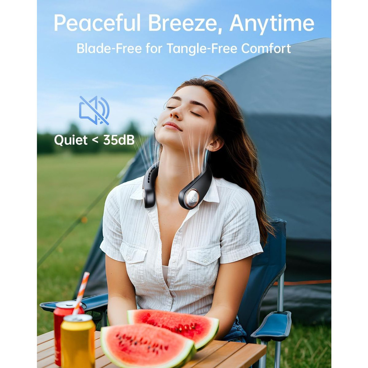 Bladeless Portable Neck Fan product image