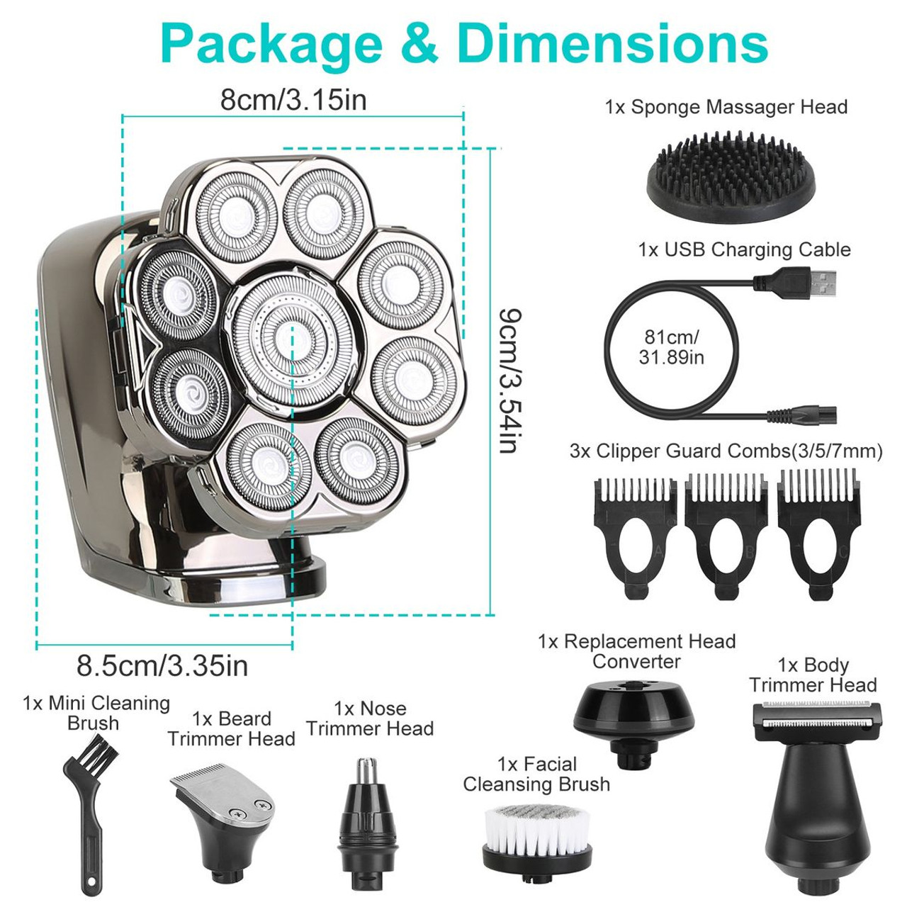 6-in-1 Shaver for Beard, Head, and Body product image