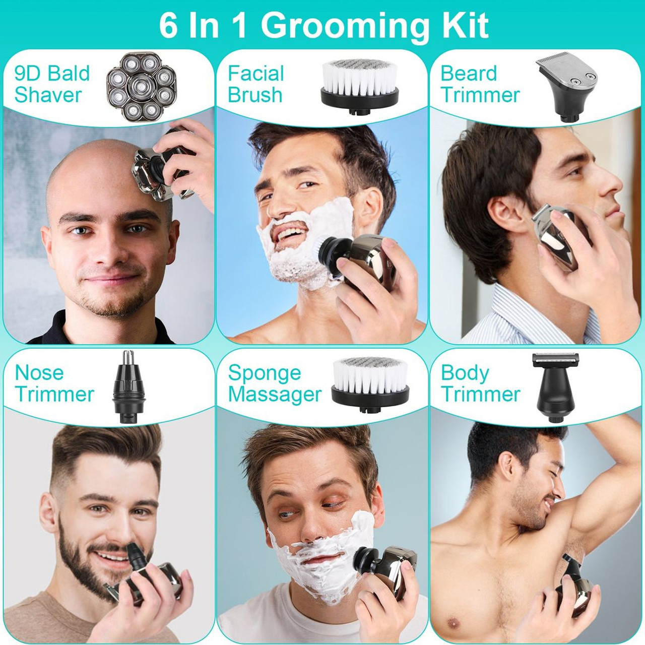 6-in-1 Shaver for Beard, Head, and Body product image