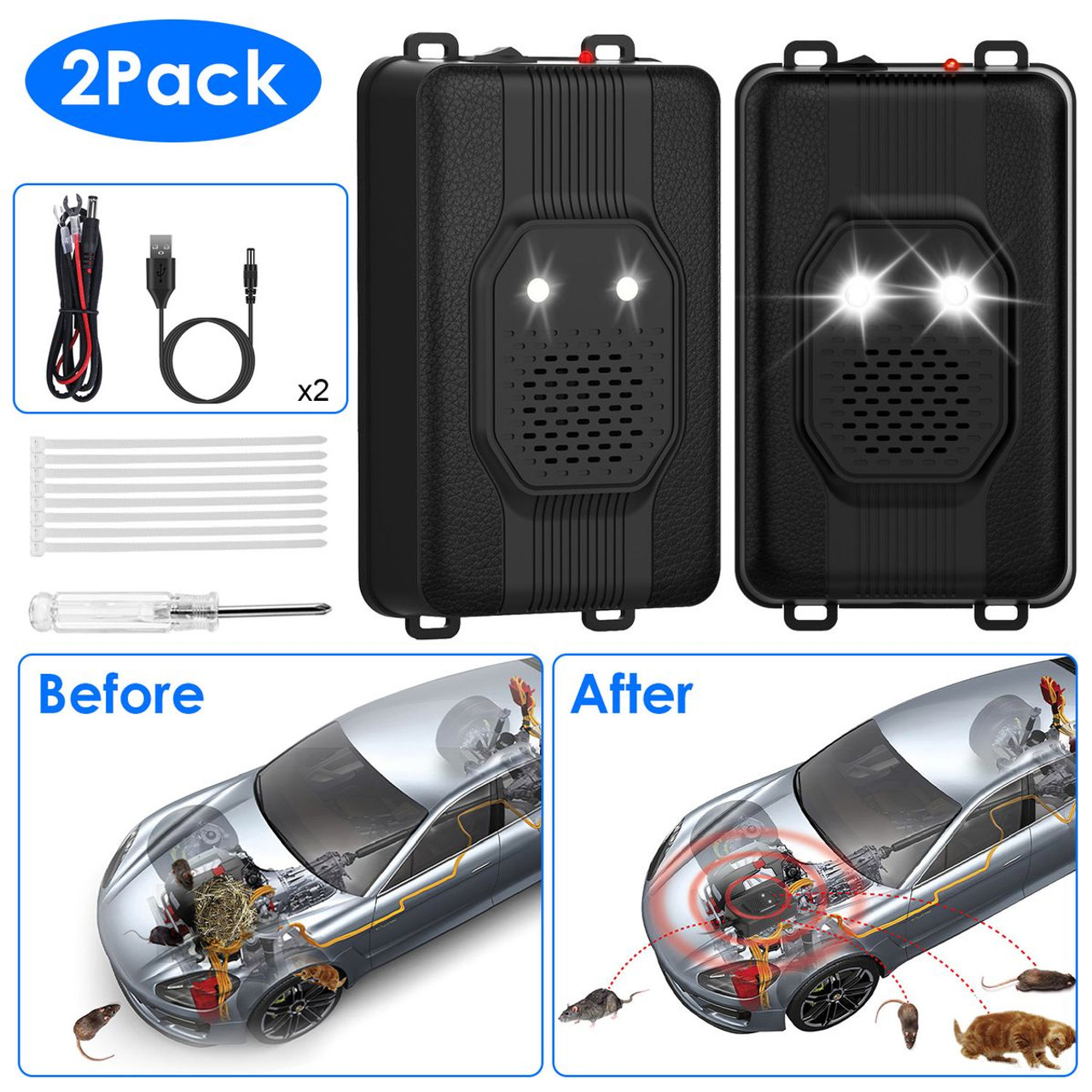 iMounTEK Under Hood Rodent Repeller (2-Pack) product image