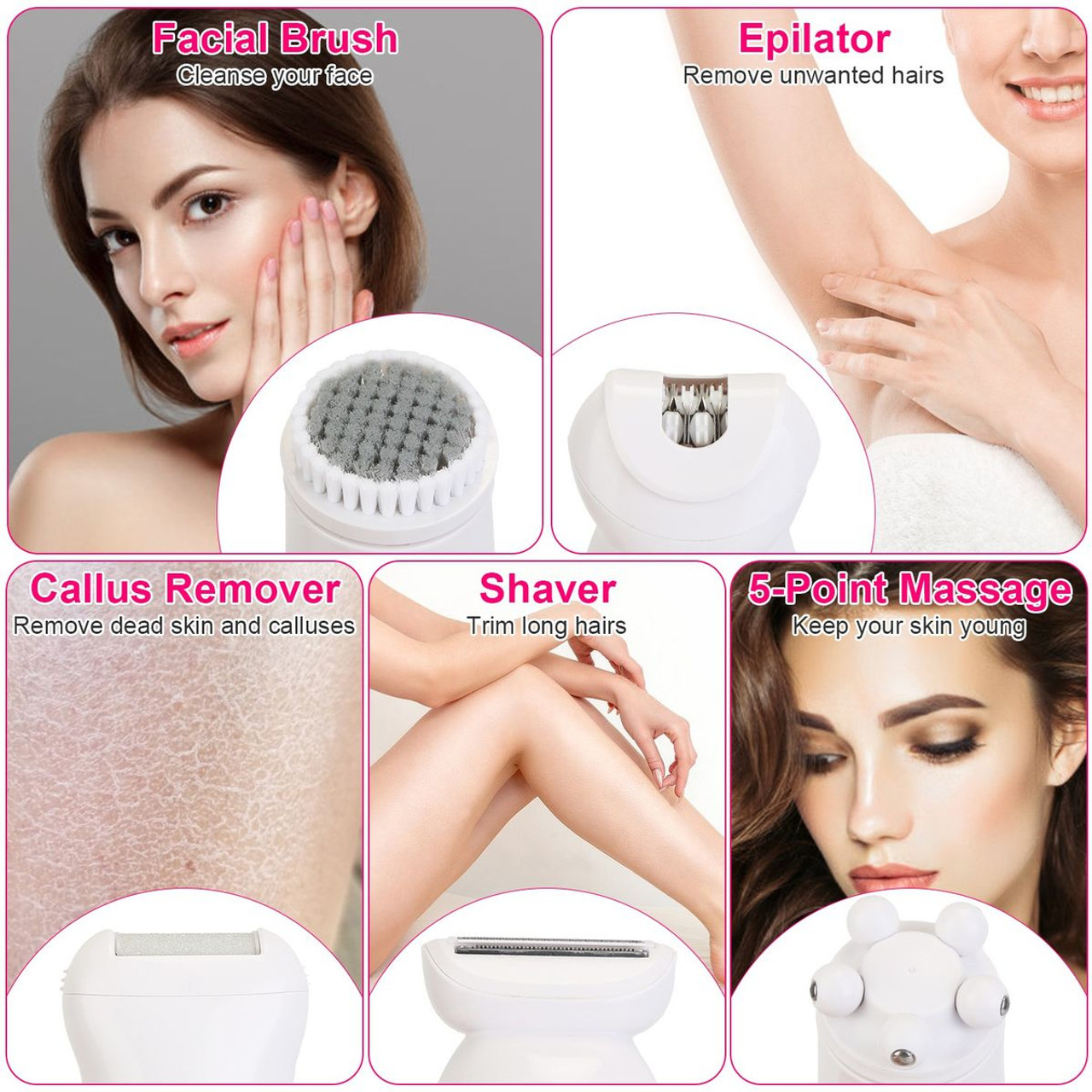 Laromni 5-in-1 Women's Electric Shaver  product image