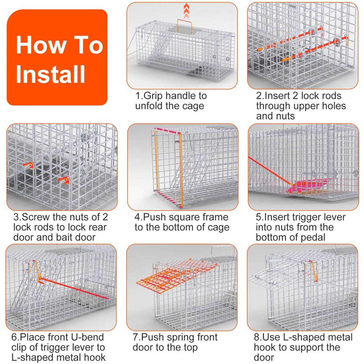25.59" Humane Animal Trap Cage product image