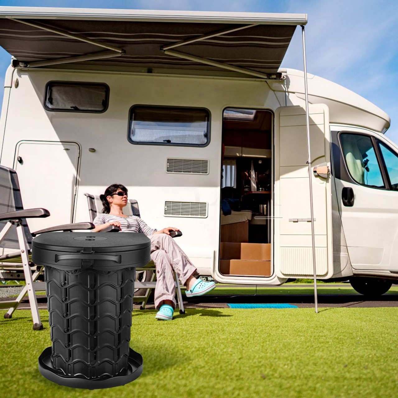 LakeForest Retractable Portable Toilet product image