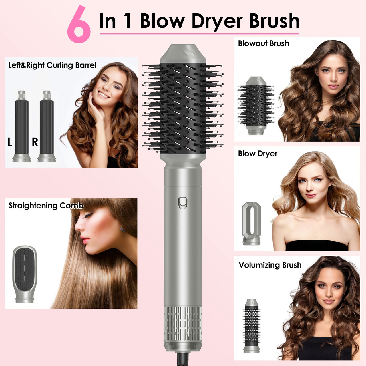 Laromni 6-in-1 Hair Dryer Brush Set product image