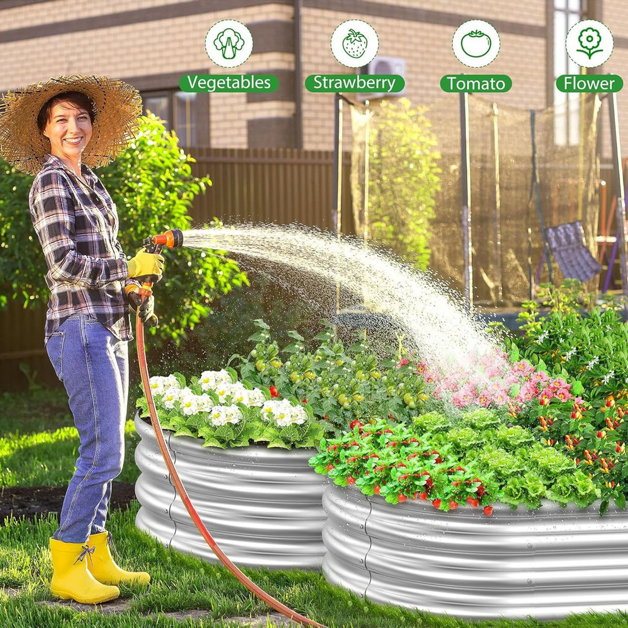 Galvanized Steel Raised Garden Bed (2-Pack) product image