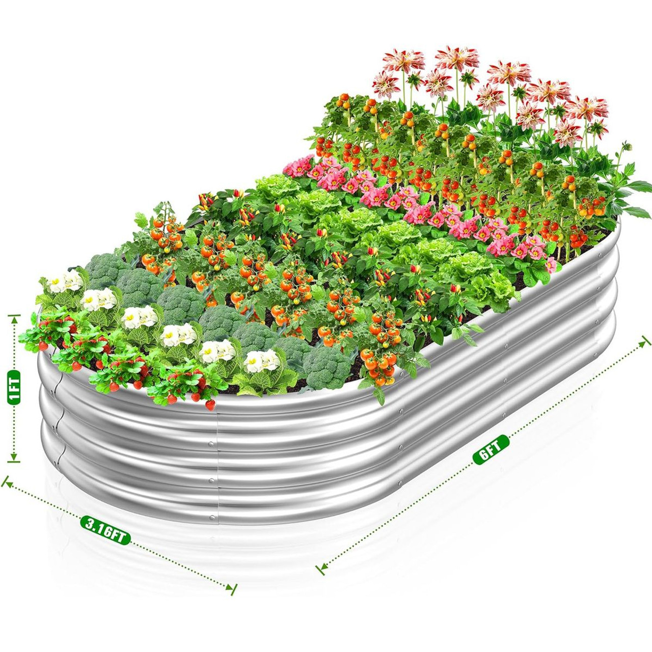 Galvanized Steel Raised Garden Bed (2-Pack) product image