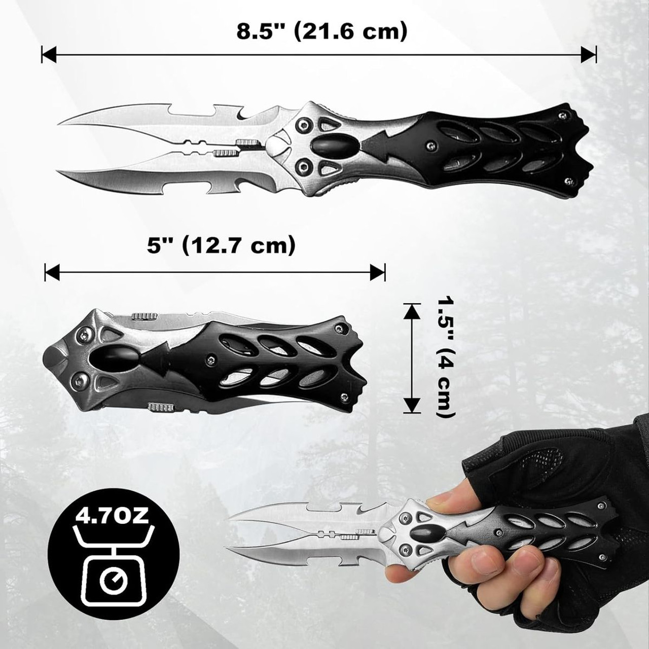 8.5" Double Blade Pocket Knife product image