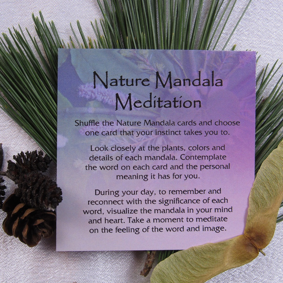 Nature Mandala Meditation Cards product image