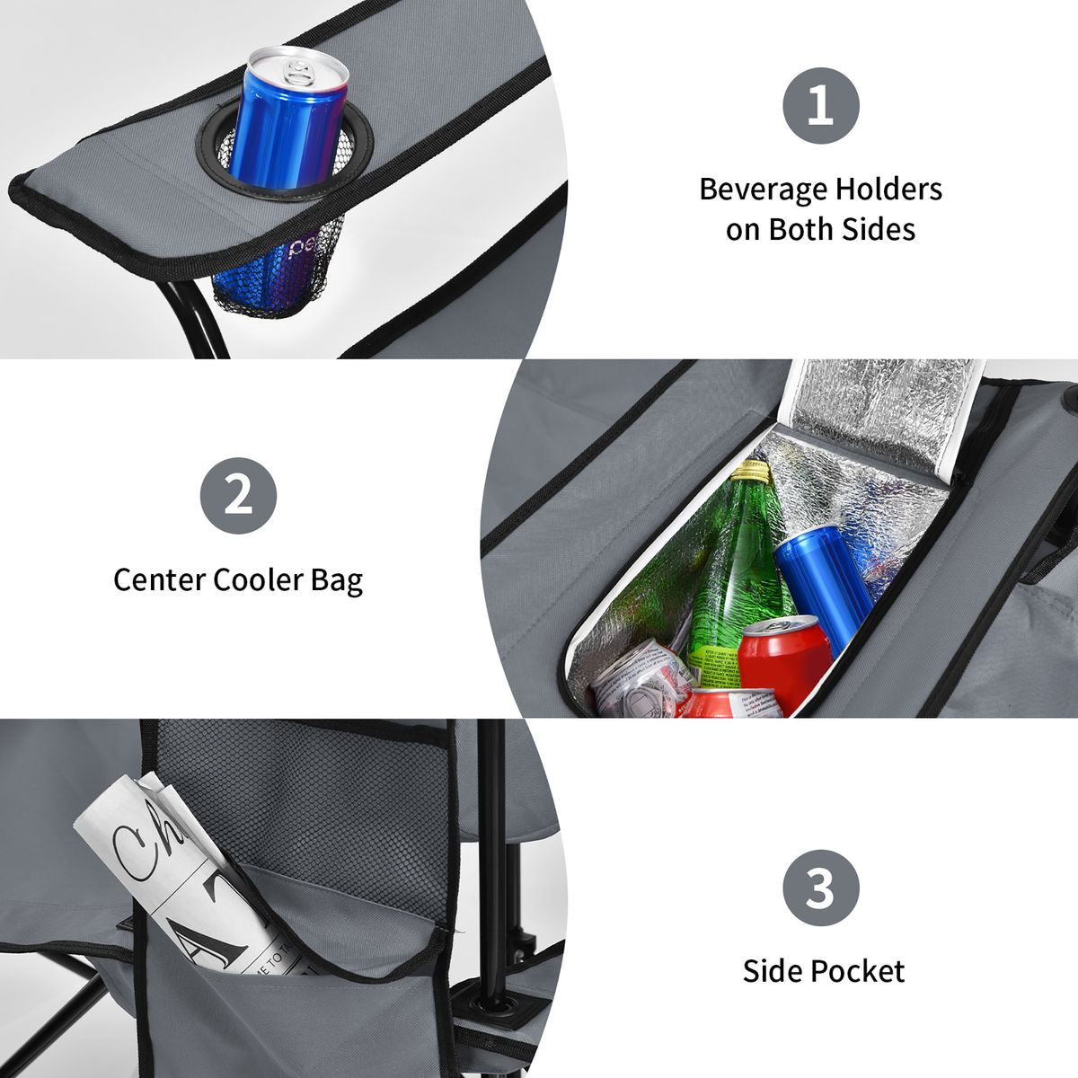 Folding Double Chair with Umbrella product image