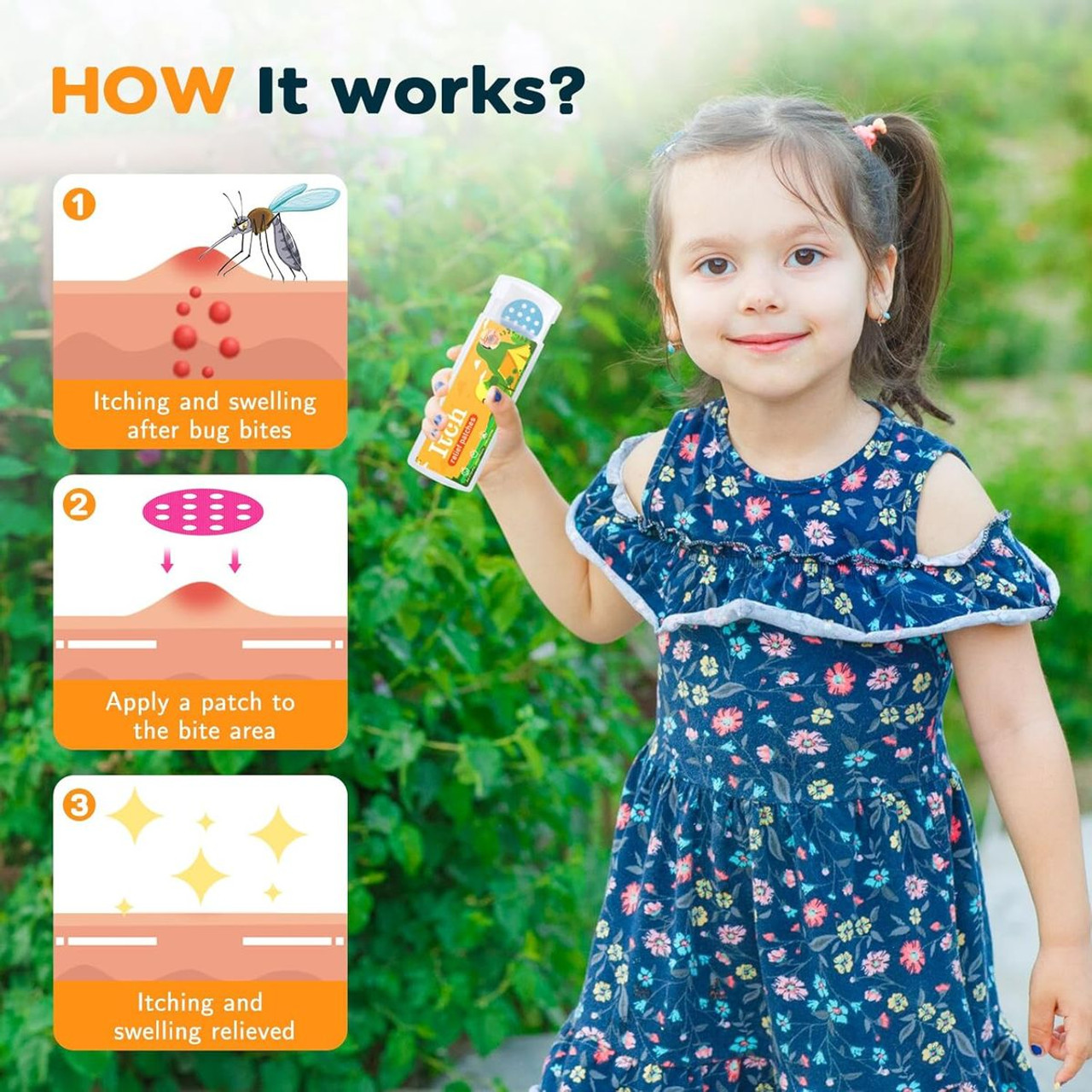 Bug Bite Itch Relief Stickers for Kids product image