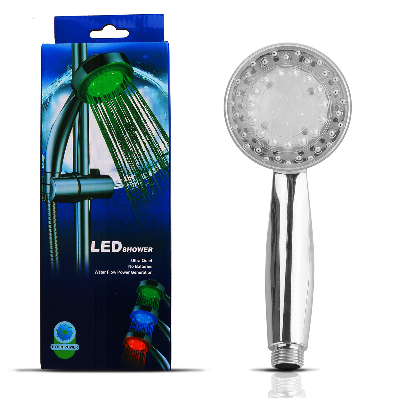 iMounTEK® Water-Powered LED Shower Head with Color-Changing Lights product image