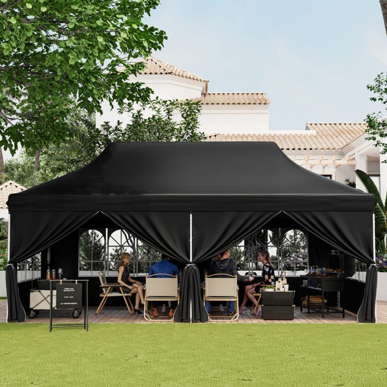10 x 20-Foot Pop-up Canopy Tent with Windows product image