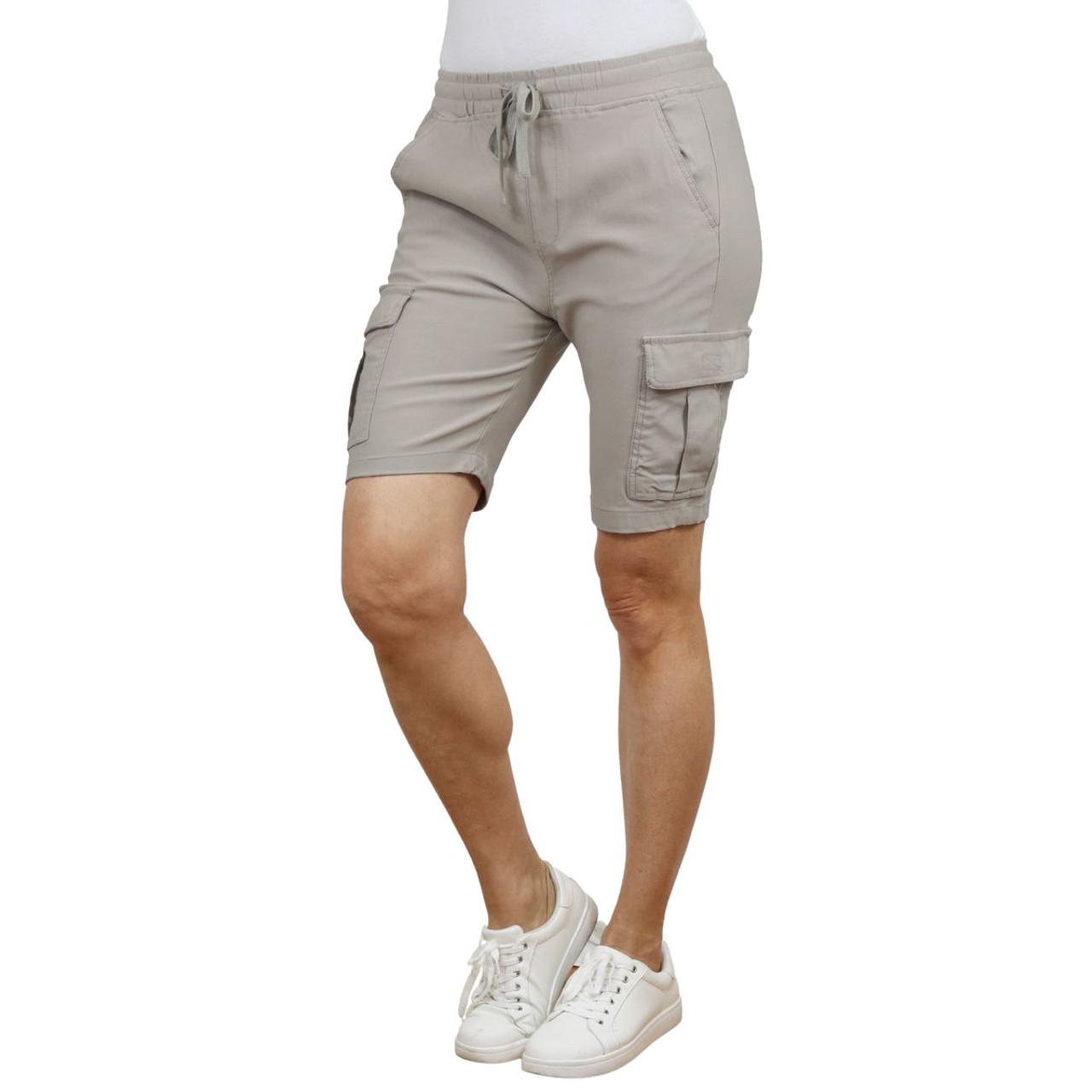 Women’s Flex Cargo Shorts with Elastic Waistband product image