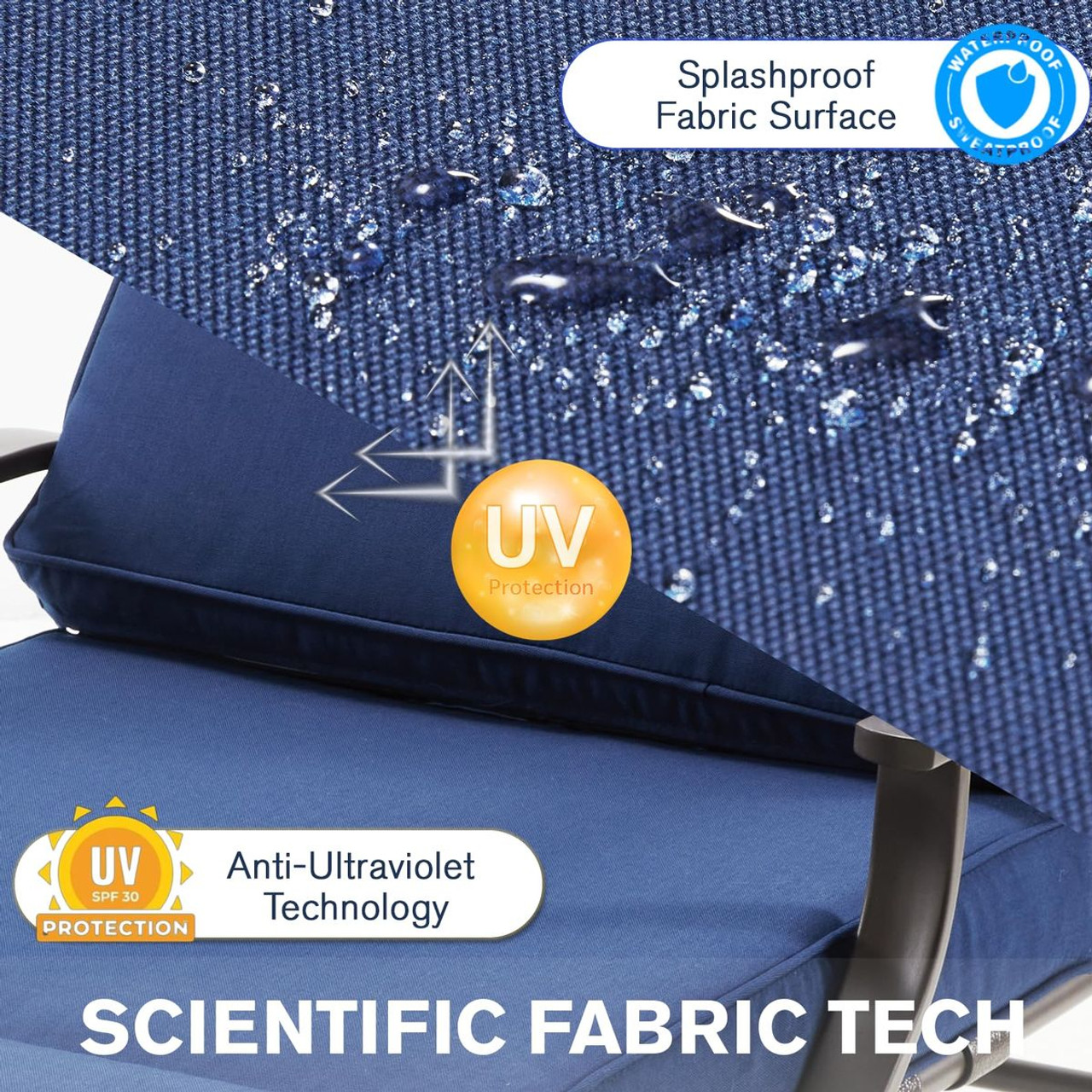Outdoor Chaise Lounge Cushions (Set of 2) product image