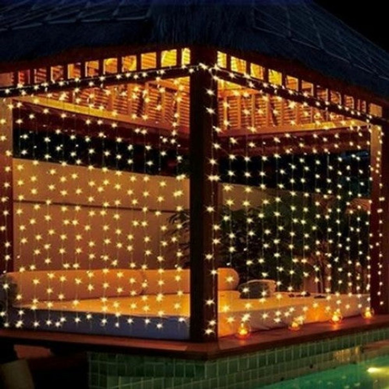 10-foot 300-LED String Curtain Lights product image