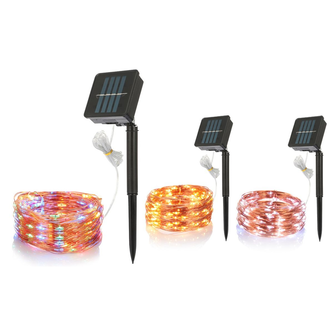 Solarek® Outdoor Copper Wire 100-LED IP65 Waterproof Solar String Lights product image