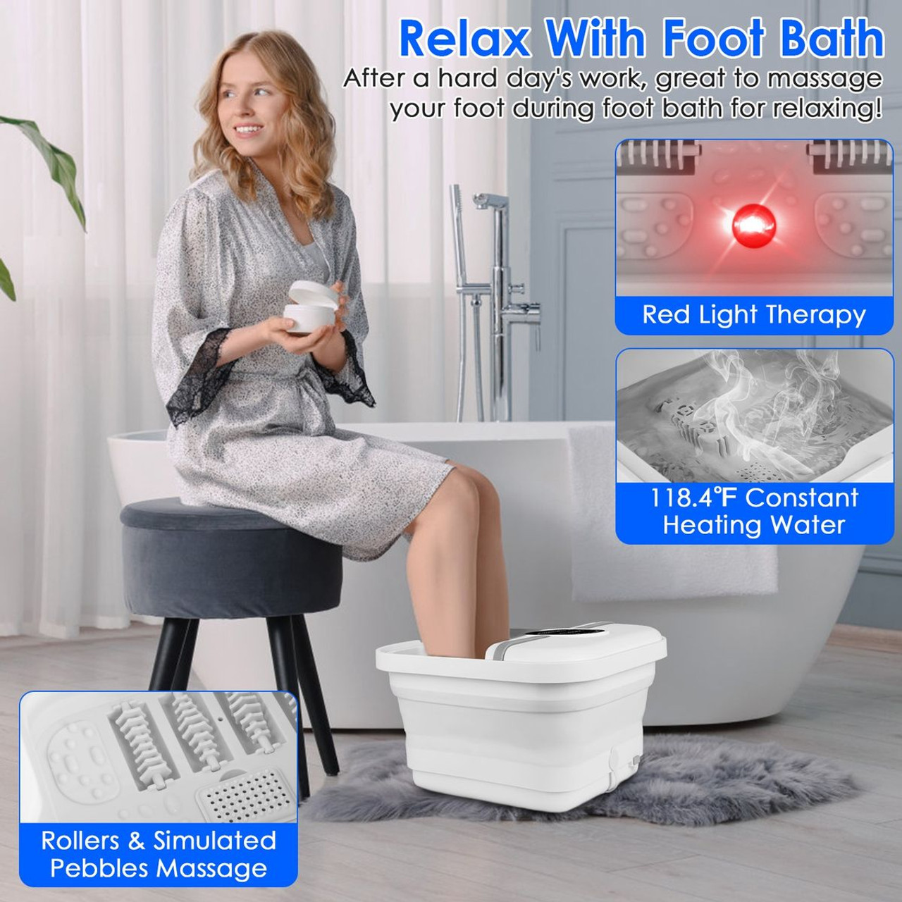 Collapsible Foot Spa Massager product image