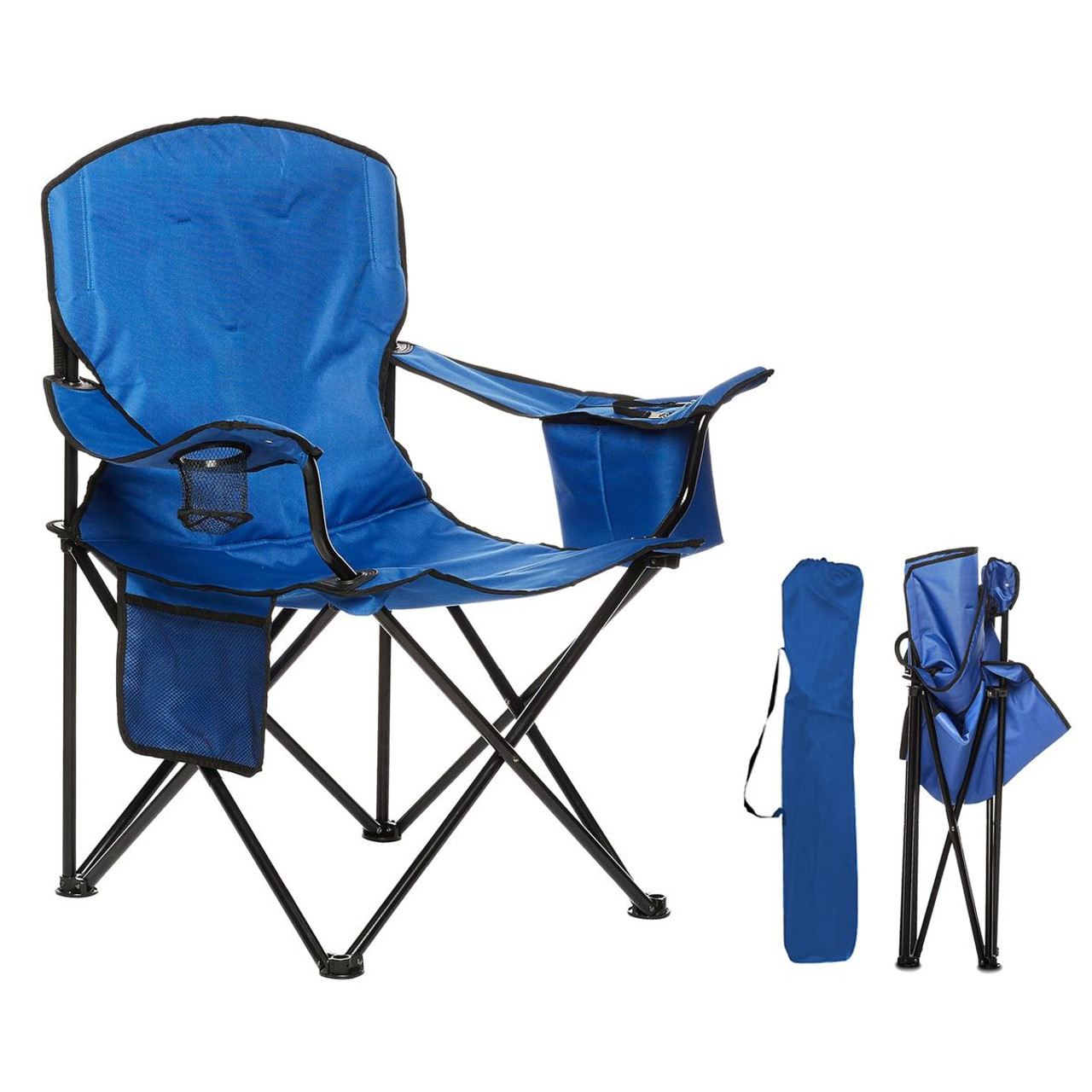 Durable Extra-Large Camping Chair with Padded Seat and Beverage Storage product image