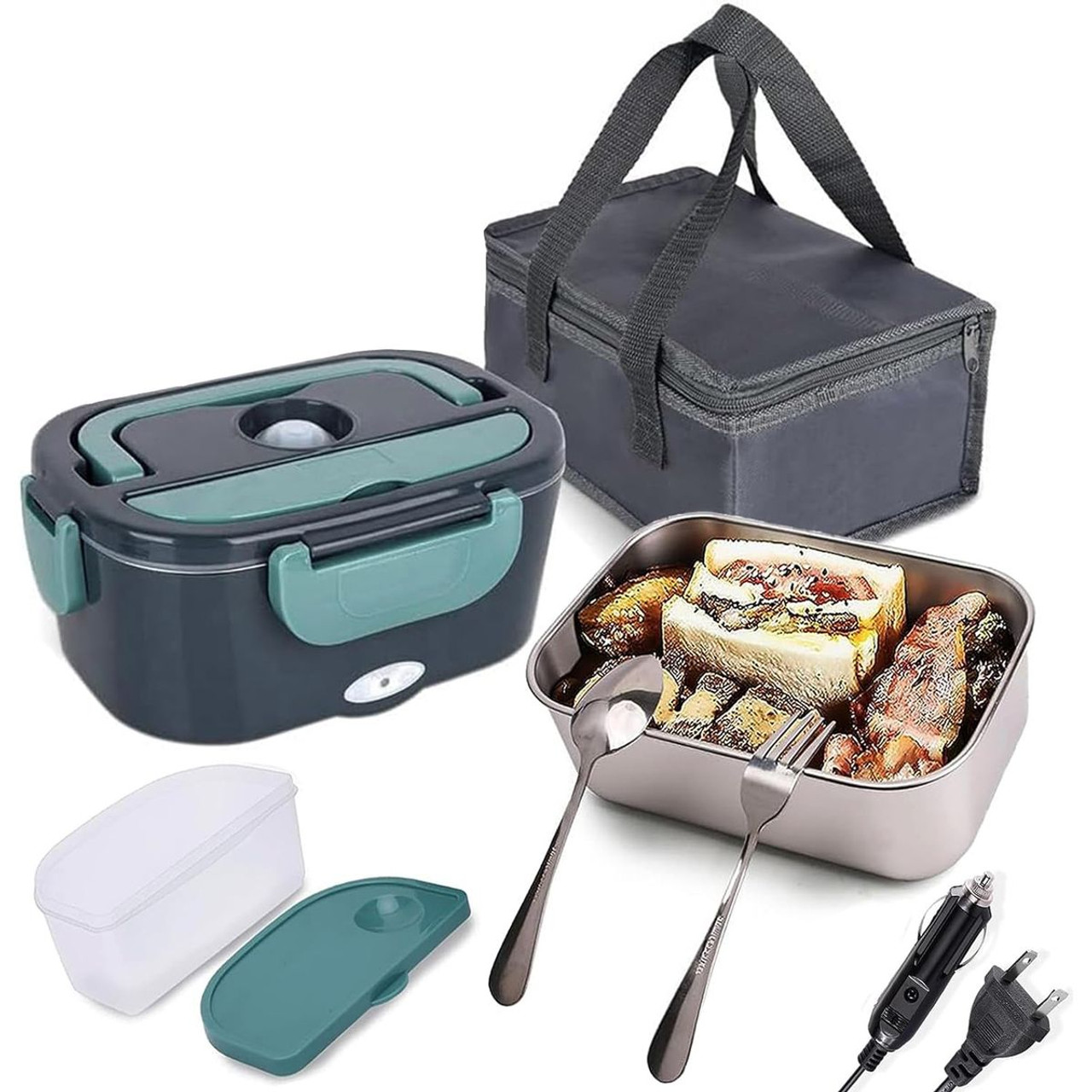 Electric Dual Function Heating Lunchbox with Leak-Proof Seal Ring product image