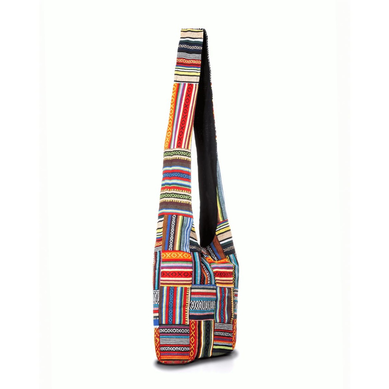 Kathmandu Collection Patchwork Striped Hobo Bag product image