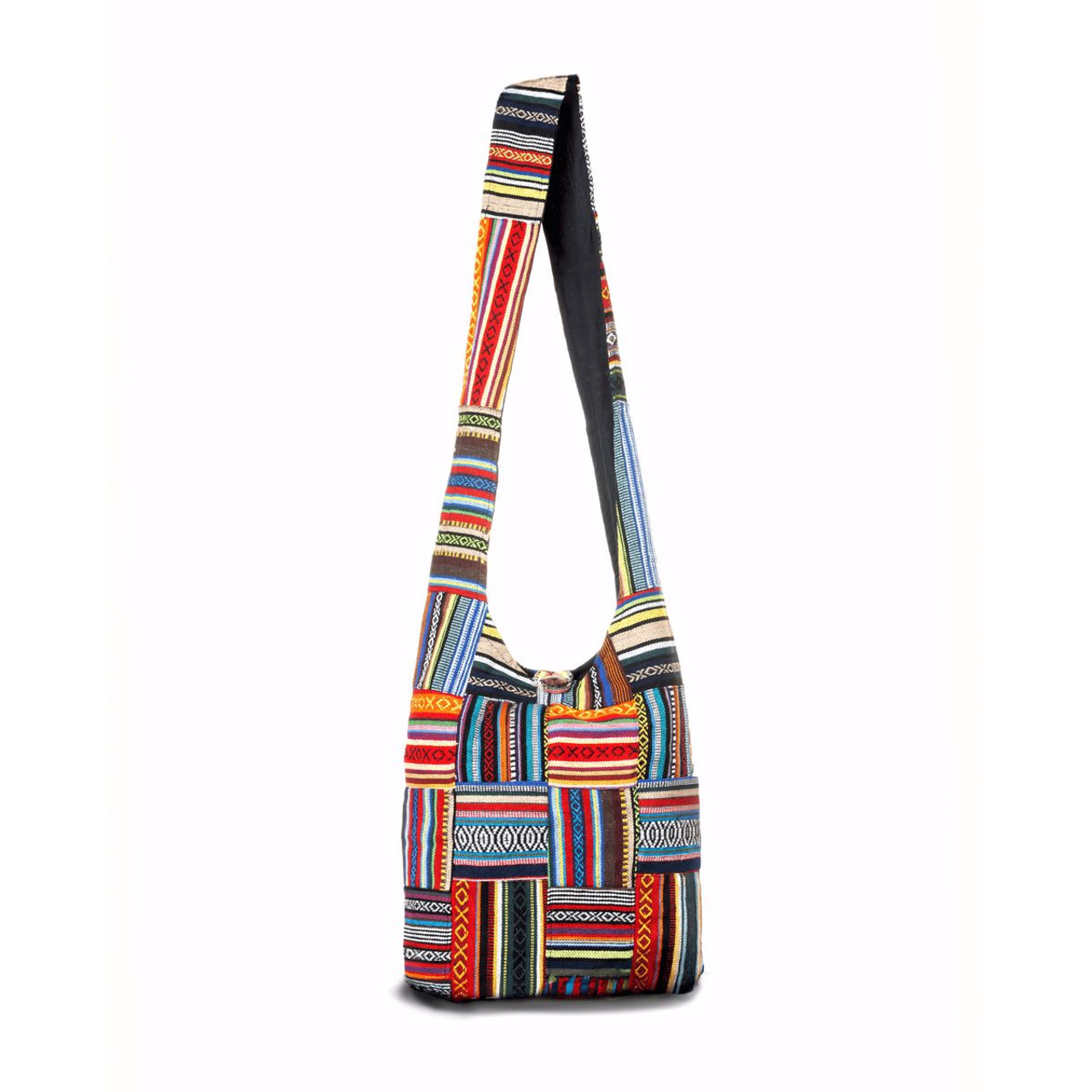 Kathmandu Collection Patchwork Striped Hobo Bag product image