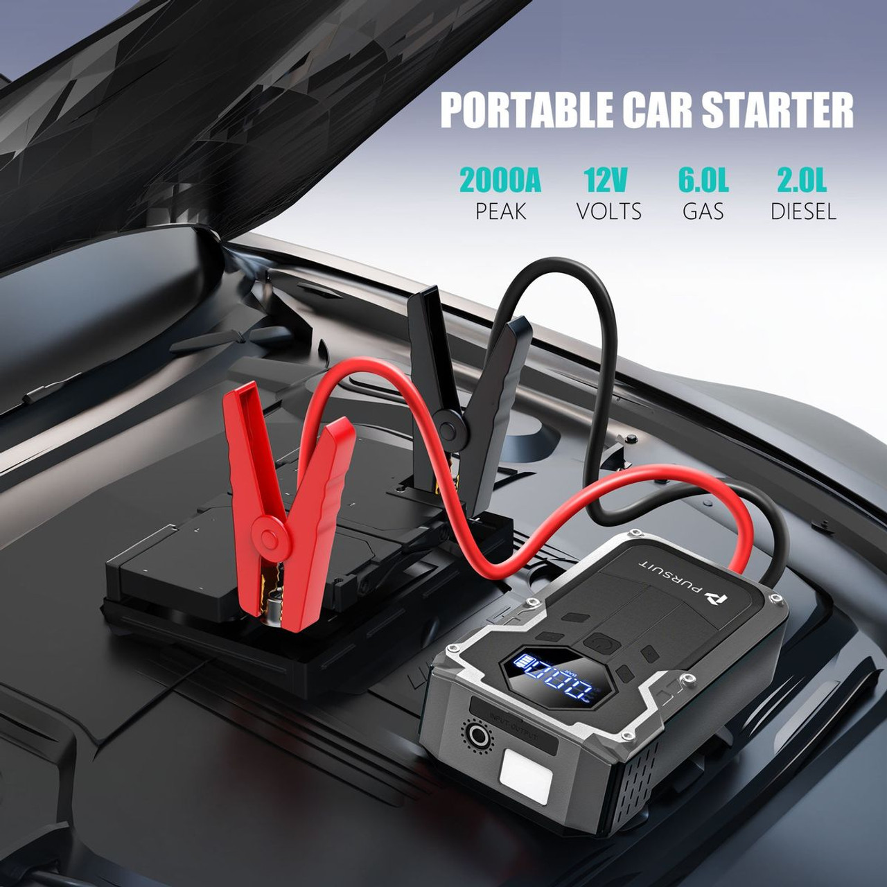 2000A Car Jump Starter (1- or 2-Pack) product image