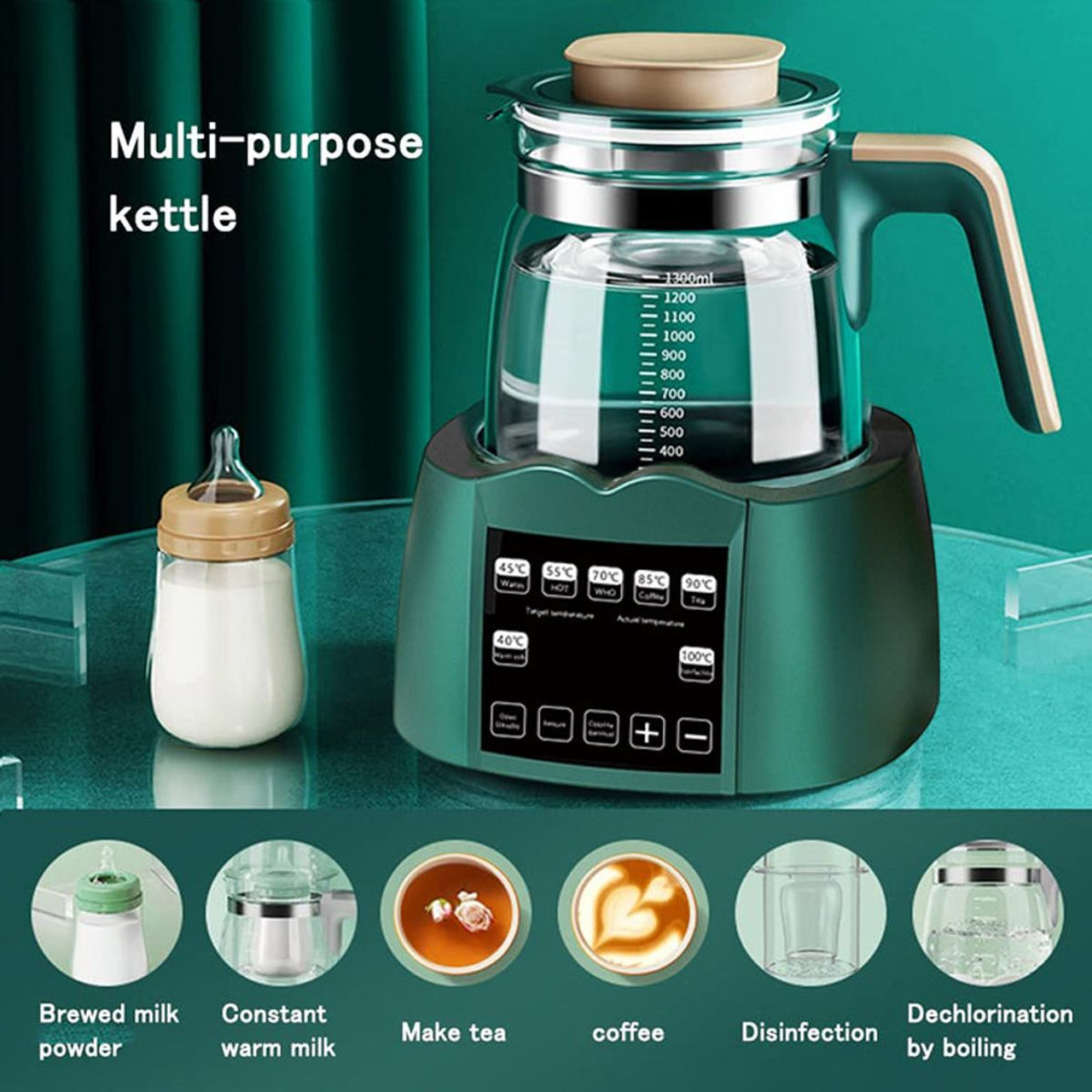 Electric Kettle with Night Light and Faster Cooling Fan product image