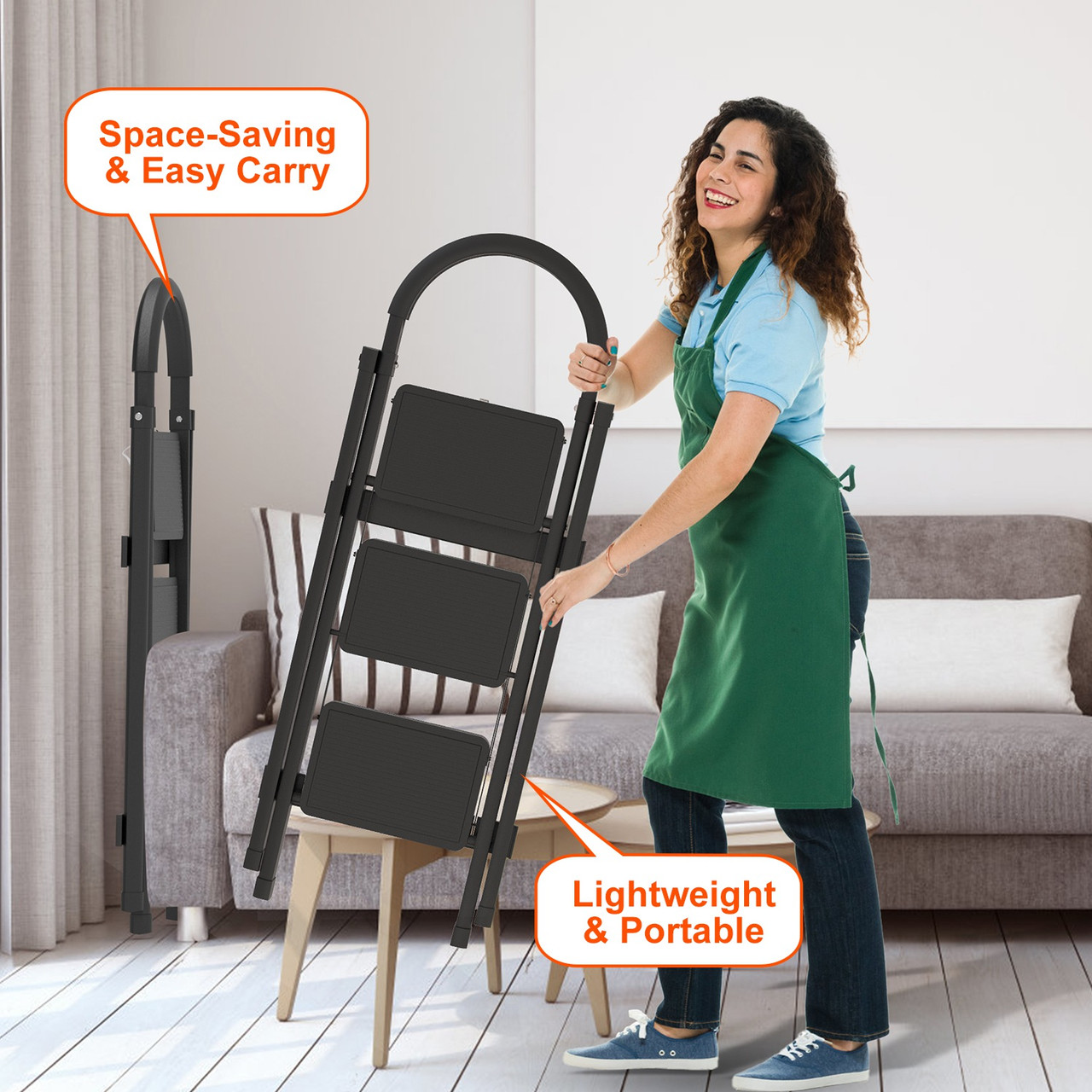 NewHome 3-Step Foldable Step Stool product image
