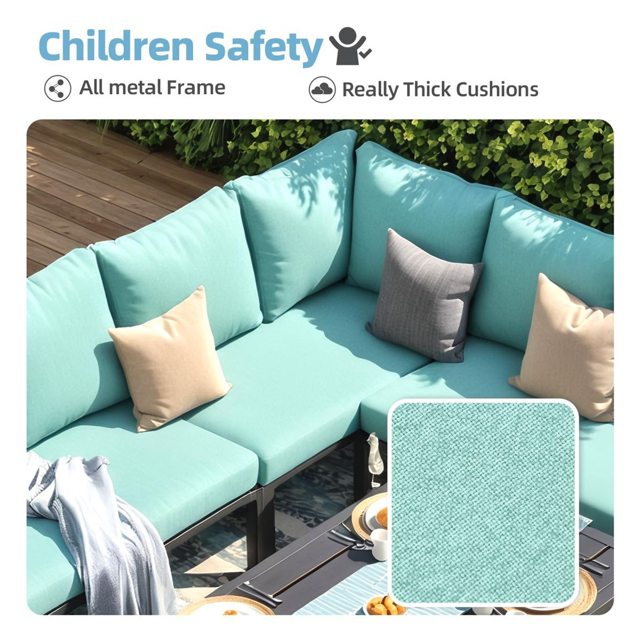 7-Piece Outdoor Convertible Patio Furniture Set product image