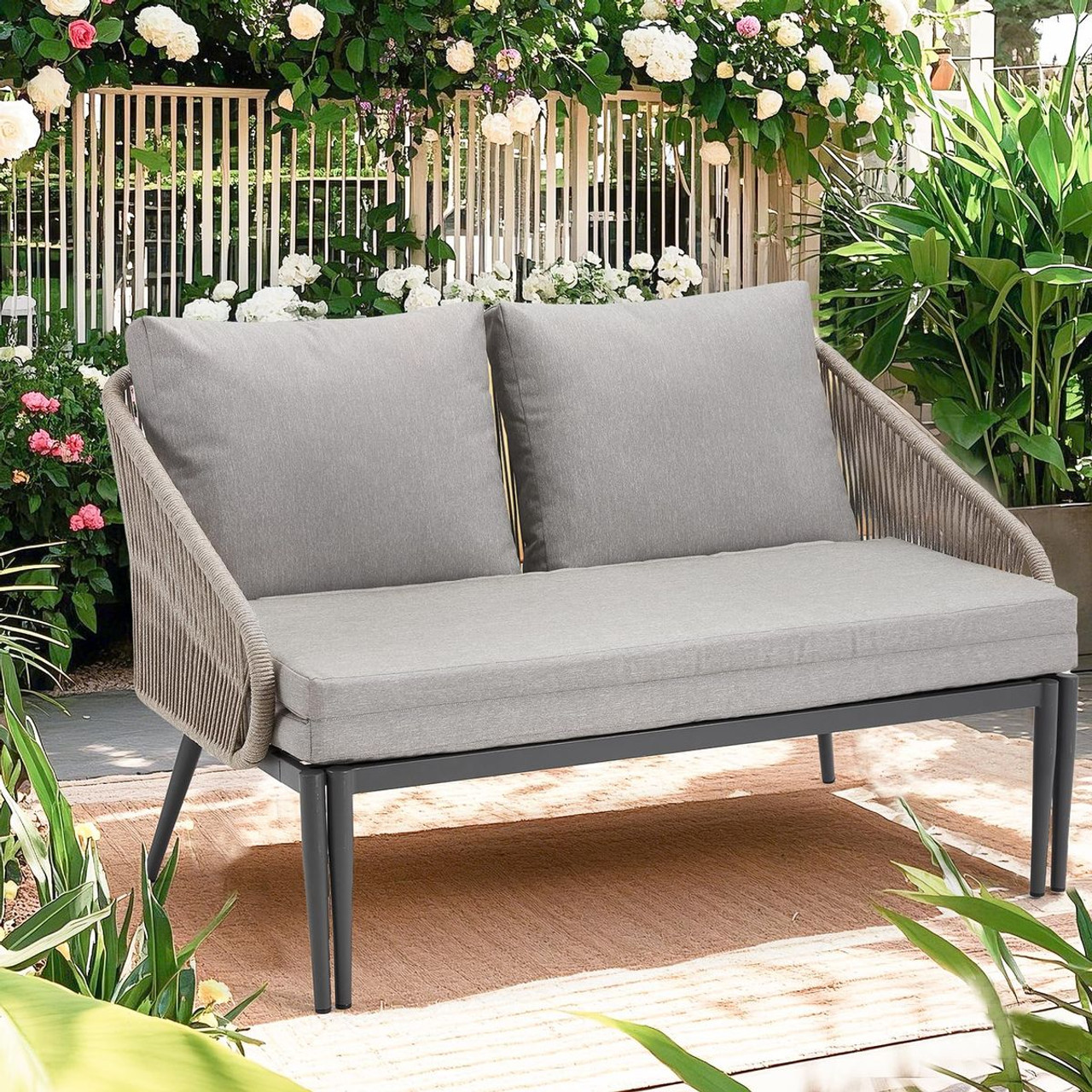 Outdoor Convertible Double Chaise Lounge Chair product image