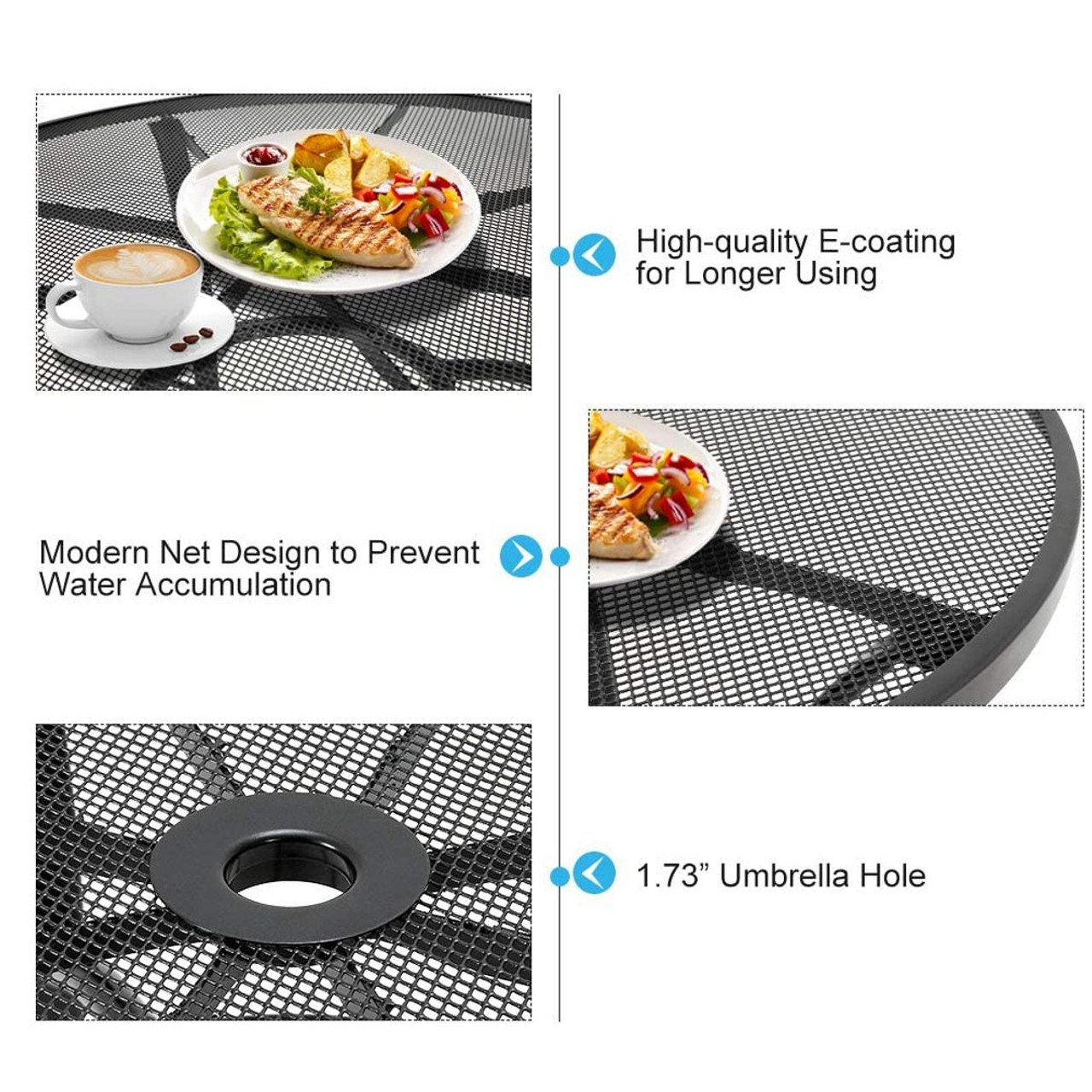 37" Outdoor Patio Dining Table for 4 product image