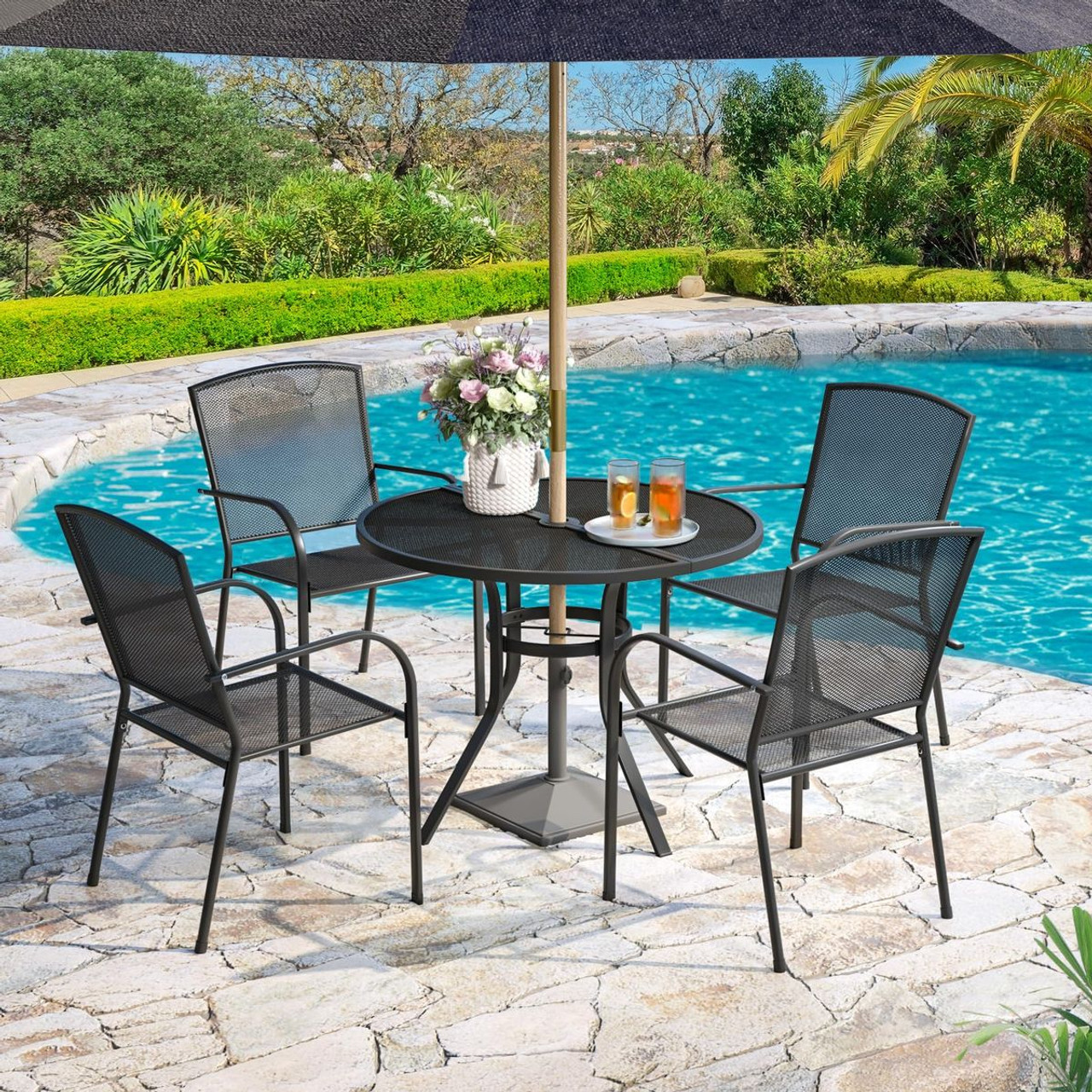 37" Outdoor Patio Dining Table for 4 product image