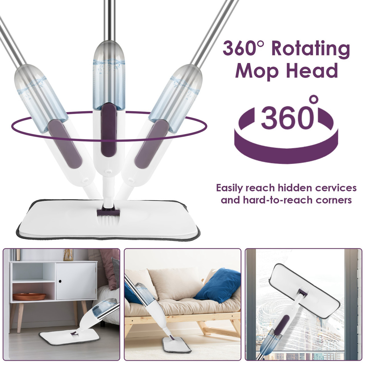 NewHome Microfiber Spray Mop product image