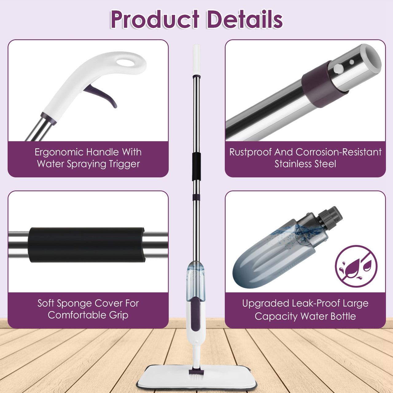 NewHome Microfiber Spray Mop product image