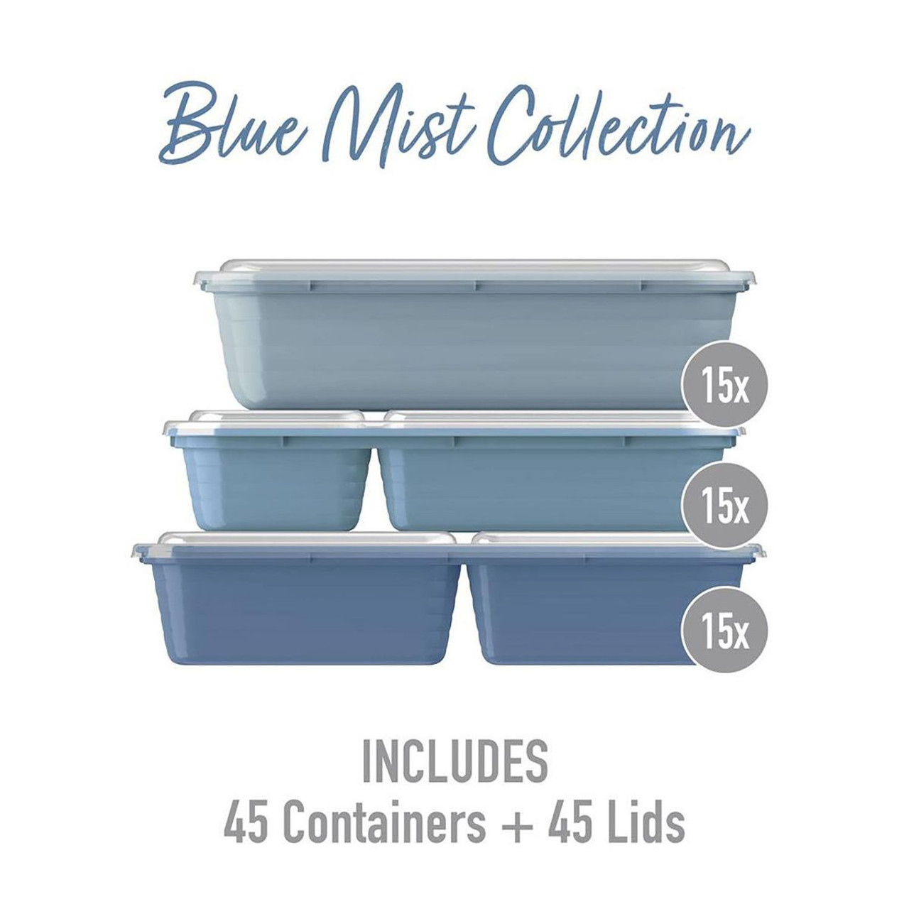 Bentgo 90-Piece BPA Free Portion Control Meal Prep Set with Lids product image