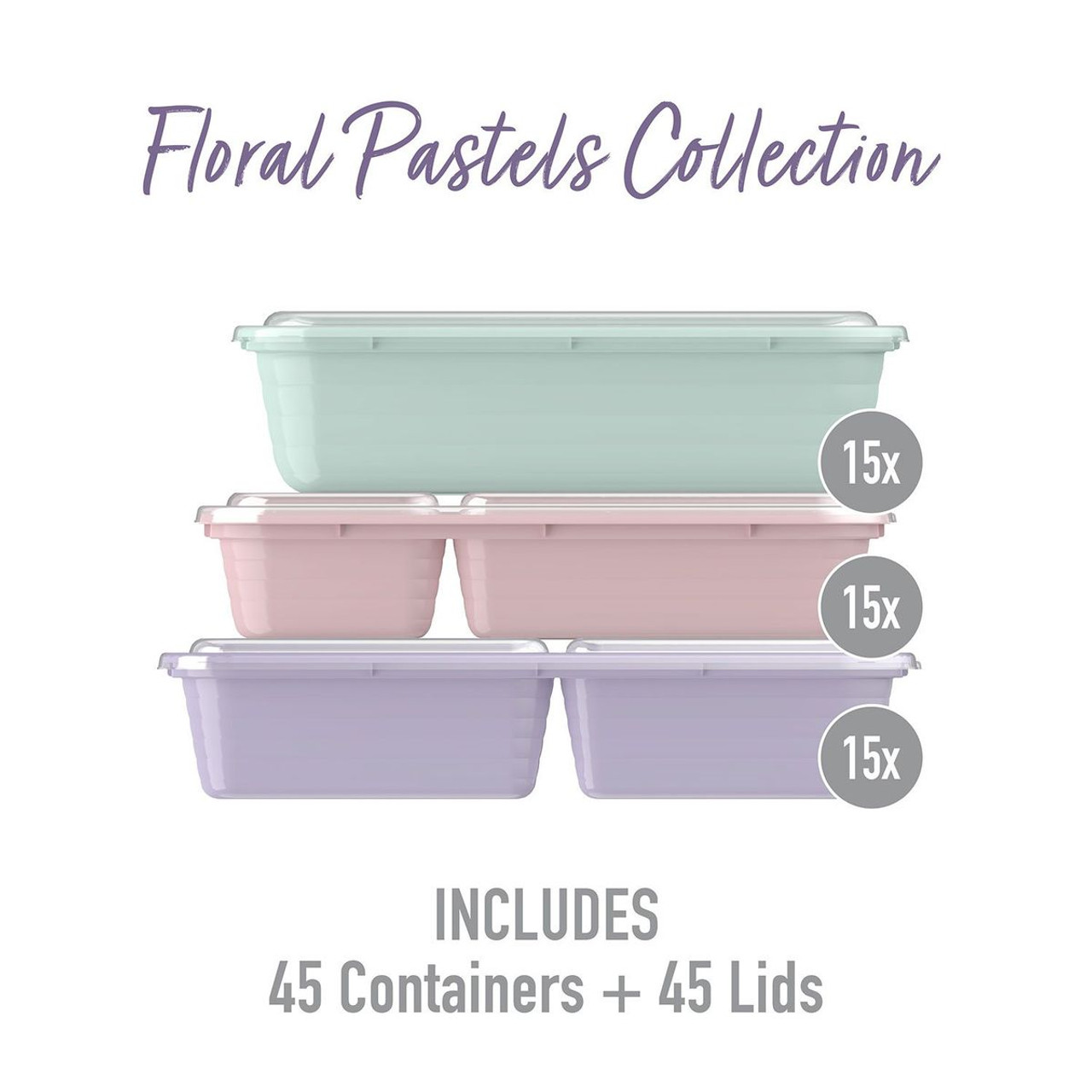 Bentgo 90-Piece BPA Free Portion Control Meal Prep Set with Lids product image