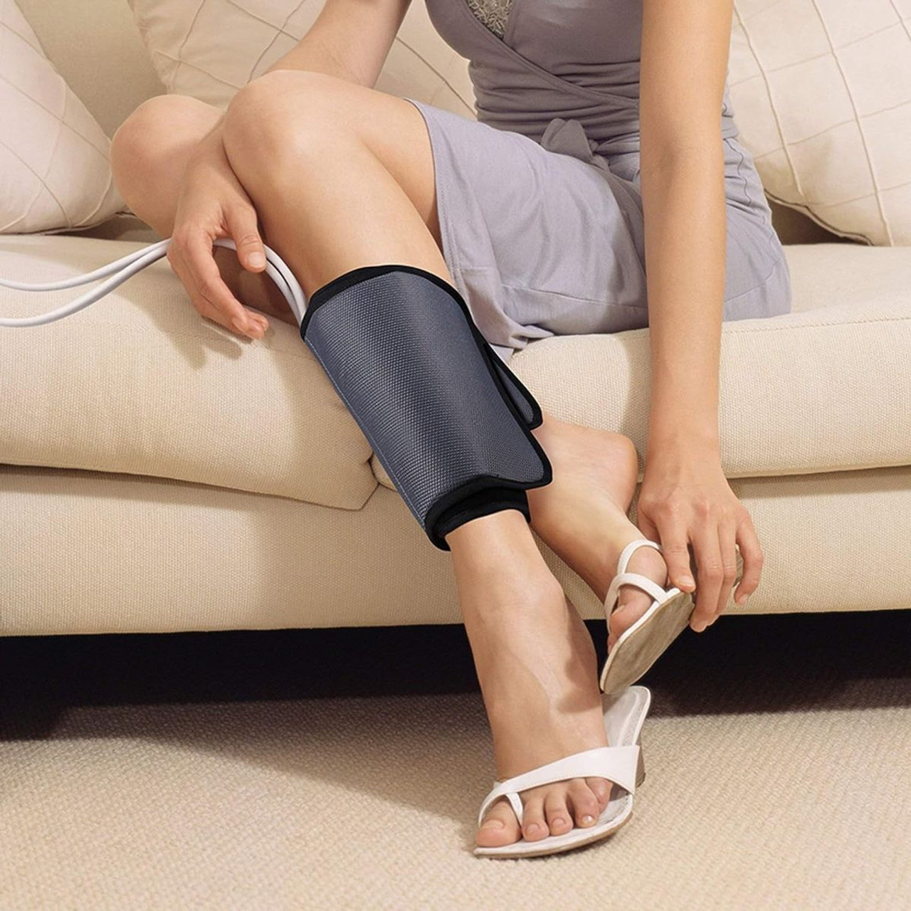 Air Compression Leg Massager with Heat and 3 Intensities (1 Pair) product image