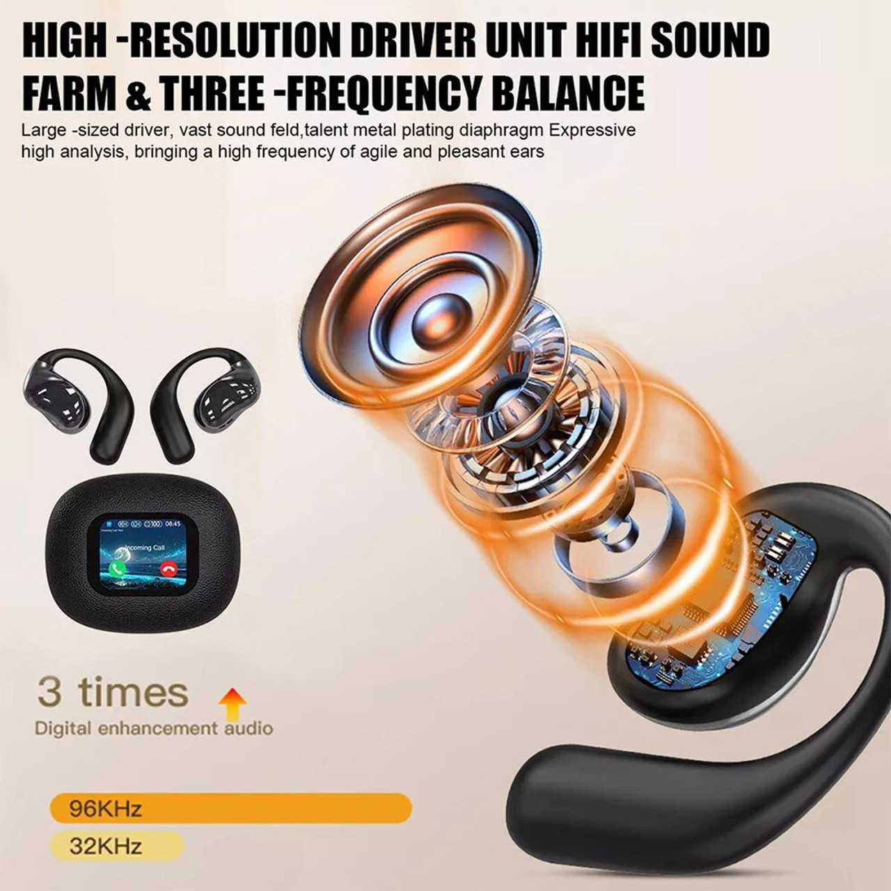 Ai Translating Ear Buds,Wireless Bluetooth Earbuds 144 Languages Real Time Language Translator,For Travel Business Learning Color Purple product image
