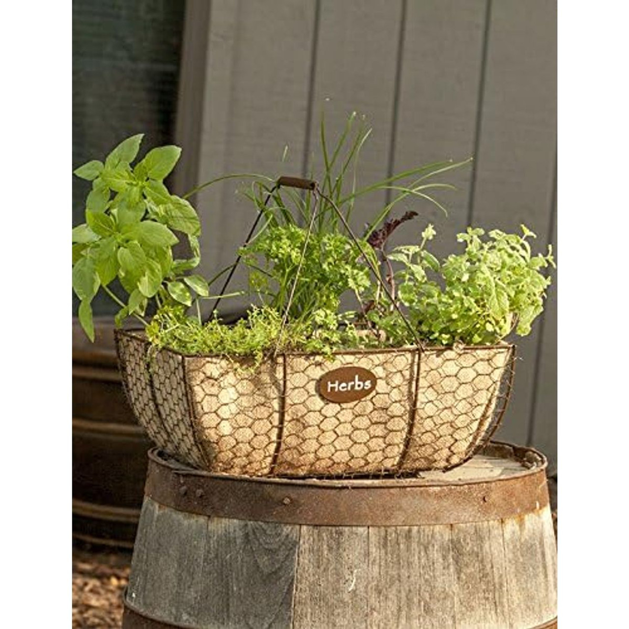  Panacea Rustic Herb Basket with Burlap Liner  product image